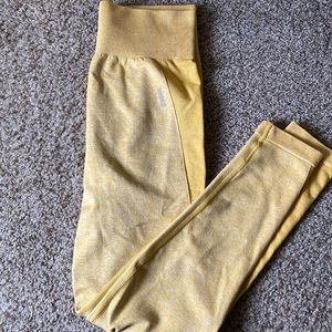Yellow Gymshark Flex Pants never worn
